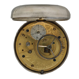 Irish verge pocket watch in silver pair cases Circa 1809 Irish verge pocket watch in silver pair cases Circa 1809