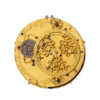 Fine and rare Dutch enamelled verge watch Circa 1676-1680