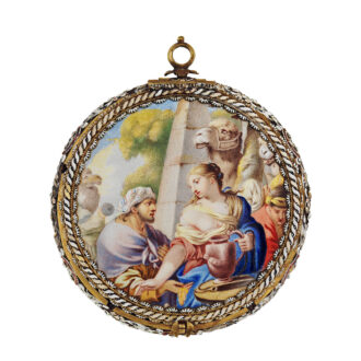 Fine and rare Dutch enamelled verge watch Circa 1676-1680