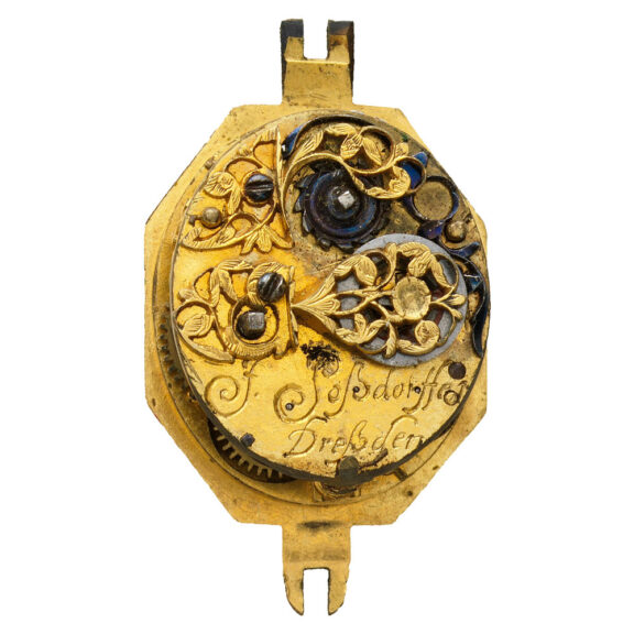 German octagonal gold and rock crystal watch Circa 1630-1640 German octagonal gold and rock crystal watch Circa 1630-1640