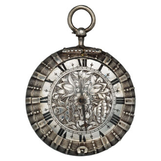 English silver and gilded brass one-handed verge watch Circa 1650