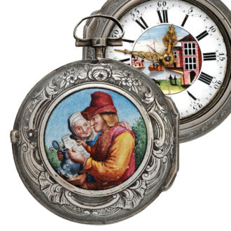 English silver triple-cased verge pocket watch Circa 1620-1630