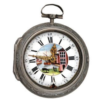 English silver triple-cased verge pocket watch Circa 1620-1630