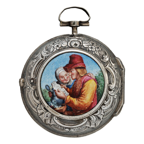 English silver triple-cased verge pocket watch Circa 1620-1630 English silver triple-cased verge pocket watch Circa 1620-1630