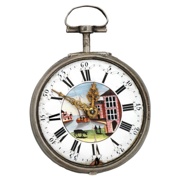 English silver triple-cased verge pocket watch Circa 1620-1630 English silver triple-cased verge pocket watch Circa 1620-1630