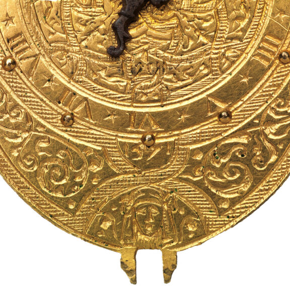 Very early Belgian gilt brass oval pendant watch Circa 1571 Very early Belgian gilt brass oval pendant watch Circa 1571