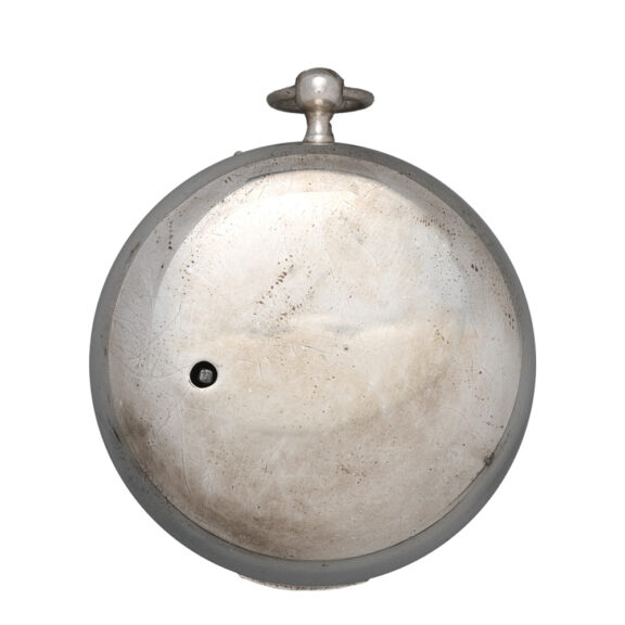English silver enamel pair-cased verge pocket watch Circa 1710 English silver enamel pair-cased verge pocket watch Circa 1710