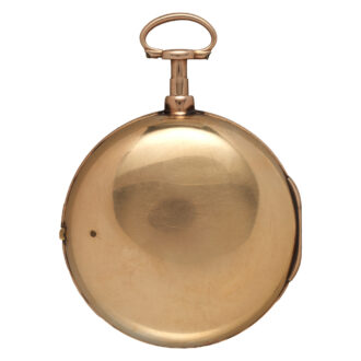 Heavy gold English pair-cased verge watch Circa early 19th's