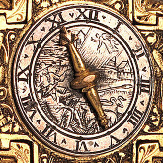 Swiss rock crystal and silver cross-shaped watch Circa 1620v