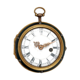 English gold, bloodstone and diamond-set pocket watch Circa 1740