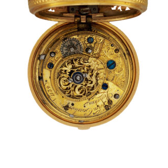 English gold verge watch in tortoiseshell case Circa 1770