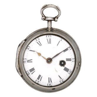 English silver pocket watch with skeleton movement Circa 1790
