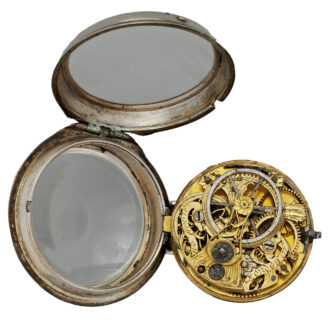 English silver pocket watch with skeleton movement Circa 1790