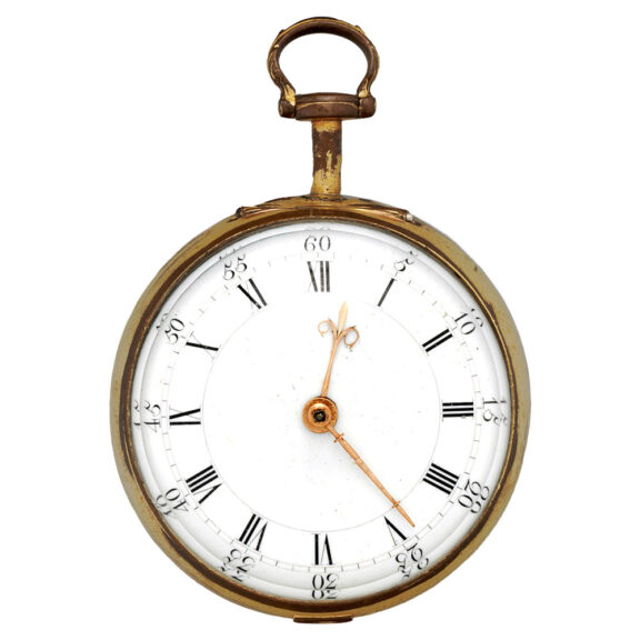 English pinchbeck pocket watch in tortoiseshell pair cases Circa 1760 English pinchbeck pocket watch in tortoiseshell pair cases Circa 1760