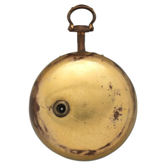 English pinchbeck pocket watch in tortoiseshell pair cases Circa 1760