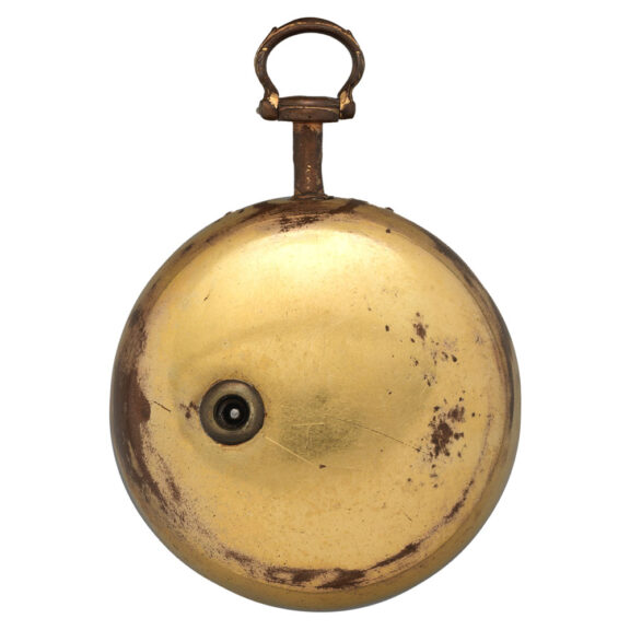 English pinchbeck pocket watch in tortoiseshell pair cases Circa 1760 English pinchbeck pocket watch in tortoiseshell pair cases Circa 1760