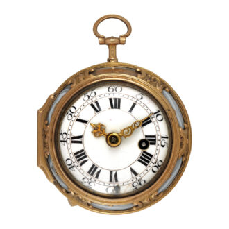 English gold enamel and agate pocket watch Circa 1740-1750