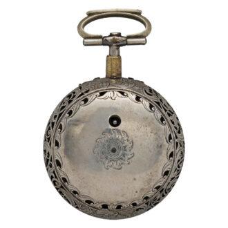 English silver pair-cased pocket watch Circa 1770-1790