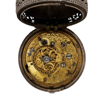 English silver pair-cased pocket watch Circa 1770-1790
