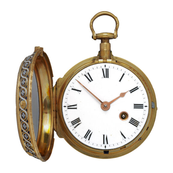 Fine English gold and enamel verge pocket watch Circa 1802-1840 Fine English gold and enamel verge pocket watch Circa 1802-1840