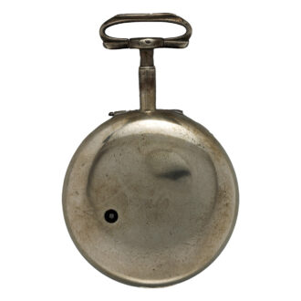 English silver tortoiseshell watch with under-painting Circa 1794
