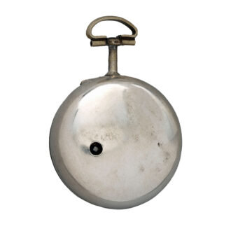 English silver repoussé watch in tortoiseshell case Circa 1790
