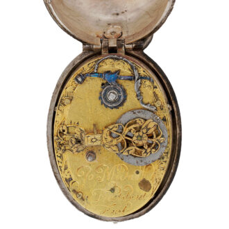 English splendid silver oval verge pendant watch Circa 1620-1630
