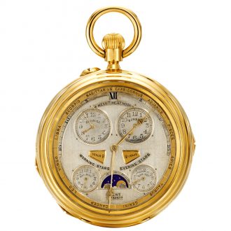 Important English ultra complicated double dialled watch Circa 1904