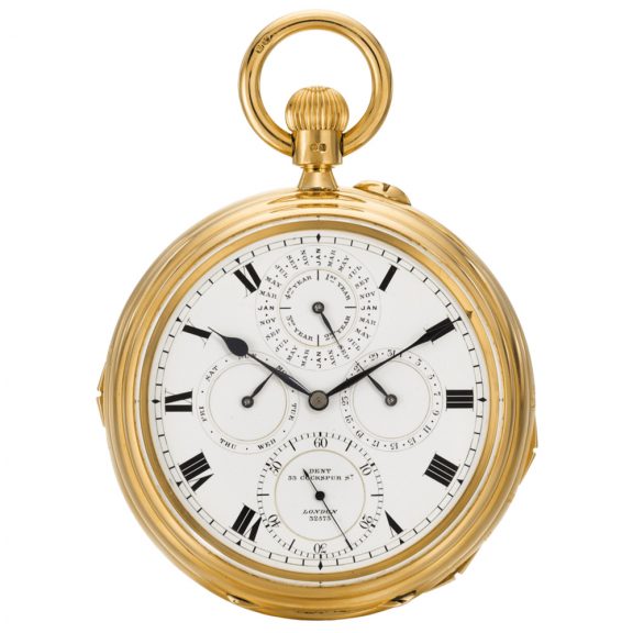 Important English ultra complicated double dialled watch Circa 1904 Important English ultra complicated double dialled watch Circa 1904
