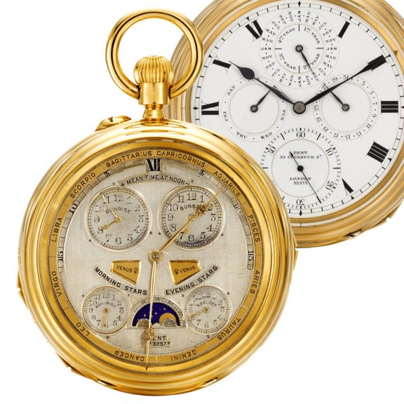 Important English ultra complicated double dialled watch Circa 1904