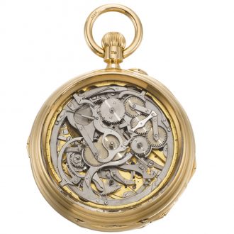 Important English ultra complicated double dialled watch Circa 1904