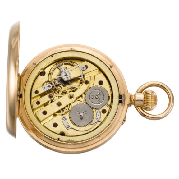 Rare French double dialled 24 hour world time lever watch Circa 1887 Rare French double dialled 24 hour world time lever watch Circa 1887