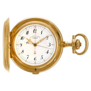 Unique German 18 carat gold lever chronograph Circa 1908