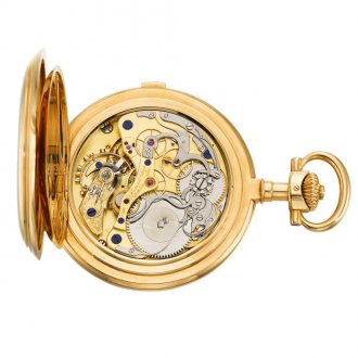Unique German 18 carat gold lever chronograph Circa 1908