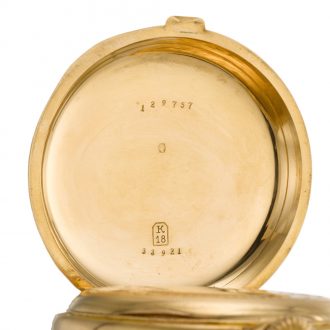 Swiss minute repeating watch with engraved coat of arms Circa 1880