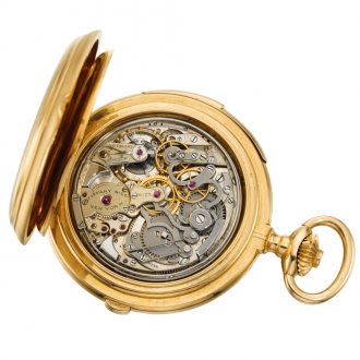 American repeating chronograph with moon phase Circa 1880