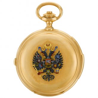 American repeating chronograph with moon phase Circa 1880