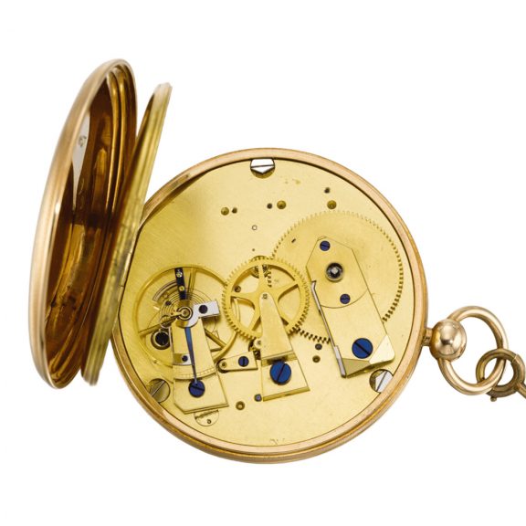 Unusual French Montre Simple cylinder watch with date Circa 1818 Unusual French Montre Simple cylinder watch with date Circa 1818