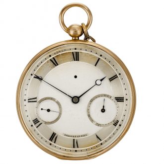 Unusual French Montre Simple cylinder watch with date Circa 1818