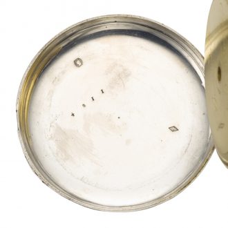 Rare and large French souscription style ruby cylinder watch Circa 1840