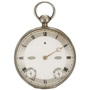 Rare and large French souscription style ruby cylinder watch Circa 1840