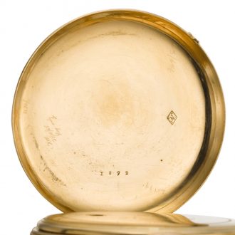 French quarter repeating ruby cylinder calendar watch Circa 1810
