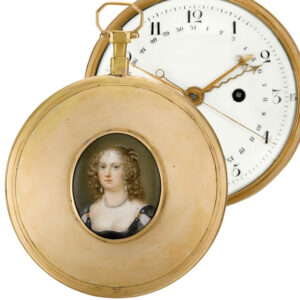 French cylinder watch with date and centre seconds Circa 1800