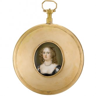 French cylinder watch with date and centre seconds Circa 1800