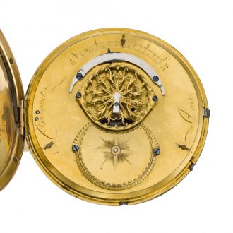 French cylinder watch with date and centre seconds Circa 1800