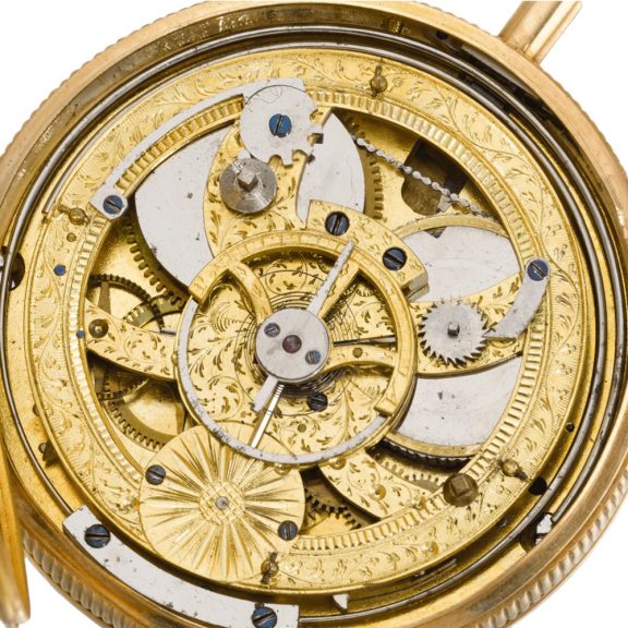 French repeating watch with enamel astrological symbols circa 1800 French repeating watch with enamel astrological symbols circa 1800