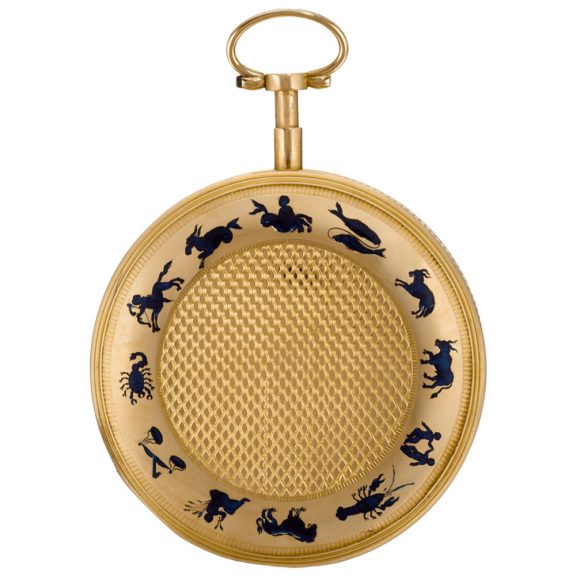 French repeating watch with enamel astrological symbols circa 1800 French repeating watch with enamel astrological symbols circa 1800