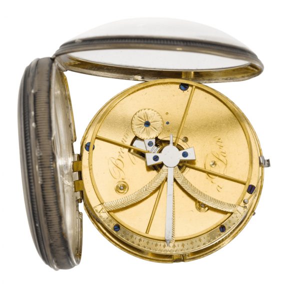 Early French silver jumping centre seconds deck watch Circa 1810 Early French silver jumping centre seconds deck watch Circa 1810