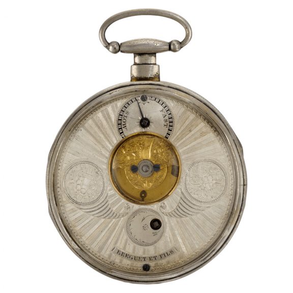 French pocket watch with mock pendulum and compass Circa 1810 French pocket watch with mock pendulum and compass Circa 1810