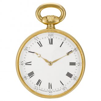 French open faced keyless Montre Simple dress watch Circa 1912